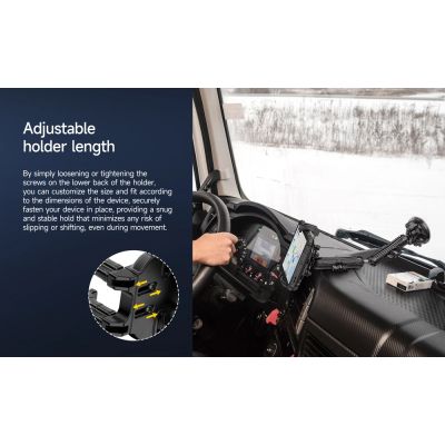 ULEFONE βάση tablet αυτοκινήτου UAN02 για ταμπλό, μαύρη | Θήκες προστασίας για Tablets στο smart-tech.gr