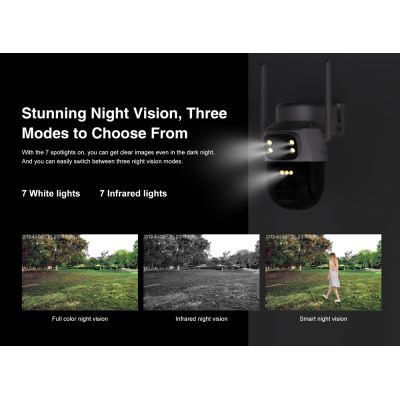 VSTARCAM smart ηλιακή κάμερα BG622DR, dual lens, 2MP, 4G, SD, PTZ, IP66 | Διαδικτυακές IP Κάμερες στο smart-tech.gr