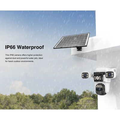 VSTARCAM smart ηλιακή κάμερα CB621SR, triple lens, 2MP, WiFi, SD, PTZ, IP66 | Διαδικτυακές IP Κάμερες στο smart-tech.gr
