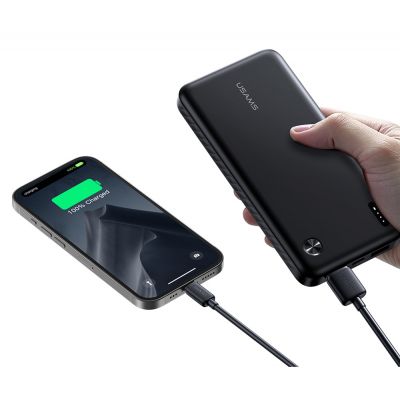 USAMS power bank CD253, 2x θύρες εξόδου, 10000mAh, 10W, λευκό | POWER BANKS στο smart-tech.gr