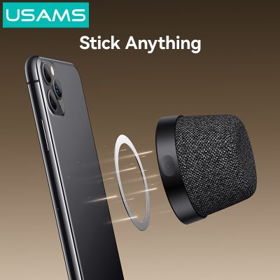 USAMS μίνι φορητό ηχείο YX016, μαγνητικό, 3W, Bluetooth, 700mAh, μαύρο | ΗΧΕΙΑ στο smart-tech.gr