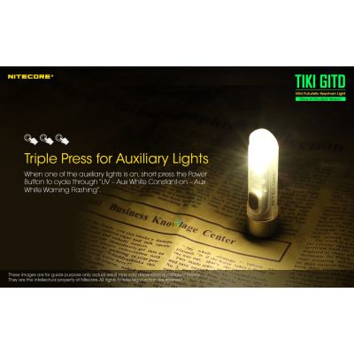 ΦΑΚΟΣ LED NITECORE TIKI GITD, Glow-In-The-Dark, USB-C, 300 lumens, 71 meters | ΜΙΚΡΟΙ ΦΑΚΟΙ - ΜΠΡΕΛΟΚ στο smart-tech.gr
