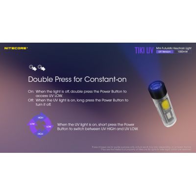 ΦΑΚΟΣ LED NITECORE TIKI UV, USB-C, 1000 mW | ΜΙΚΡΟΙ ΦΑΚΟΙ - ΜΠΡΕΛΟΚ στο smart-tech.gr