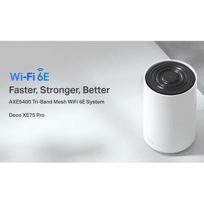 TP-LINK Home Mesh WiFi 6E System Deco XE75 Pro, 5400Mbps AXE5400, Tri-Band, V3.0 | Access Points - WiFi Extenders στο smart-tech.gr