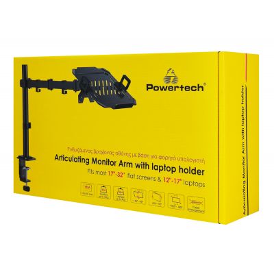 POWERTECH βάση γραφείου οθόνης ή laptop PT-1570, 17-32", έως 10kg | ΒΑΣΕΙΣ ΣΤΗΡΙΞΗΣ ΣΥΣΚΕΥΩΝ στο smart-tech.gr