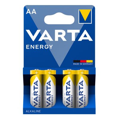 VARTA αλκαλικές μπαταρίες Energy, AA/LR6, 1.5V, 4τμχ | ΑΛΚΑΛΙΚΕΣ ΜΠΑΤΑΡΙΕΣ στο smart-tech.gr