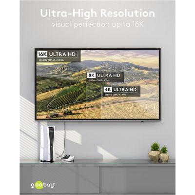 GOOBAY καλώδιο USB-C 74776, USB4, 240W, 80Gbps, 16K/60Hz, 1.5m, μαύρο | Καλώδια USB-C (Type-C) στο smart-tech.gr