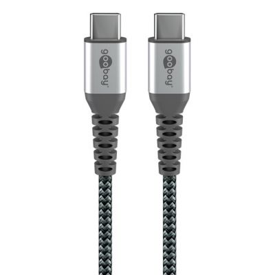GOOBAY καλώδιο USB-C 79559, 60W, 480Mbps, 0.15m, μαύρο | Καλώδια USB-C (Type-C) στο smart-tech.gr