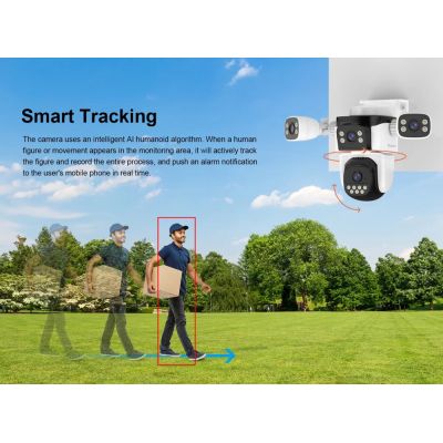 VSTARCAM smart κάμερα CS621FR, four-lens, 2MP, WiFi, SD, PTZ, IP66 | Διαδικτυακές IP Κάμερες στο smart-tech.gr