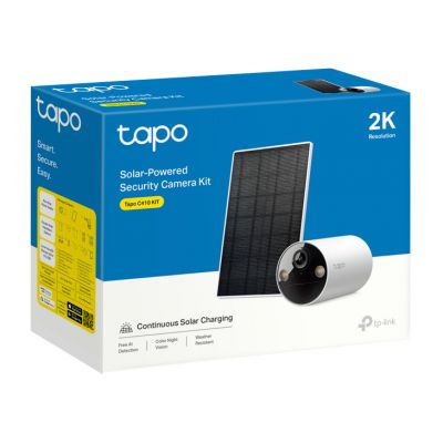 TP-LINK smart ηλιακή κάμερα Tapo C410 KIT, 2K/3MP, WiFi, IP65, V2.0 | Διαδικτυακές IP Κάμερες στο smart-tech.gr