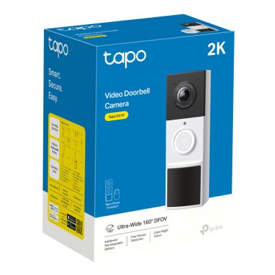 TP-LINK smart κουδούνι με κάμερα Tapo D210, 2K/3MP, WiFi, 6400mAh, IP65, V2.0 | ΗΛΕΚΤΡΟΛΟΓΙΚΟΣ ΕΞΟΠΛΙΣΜΟΣ στο smart-tech.gr
