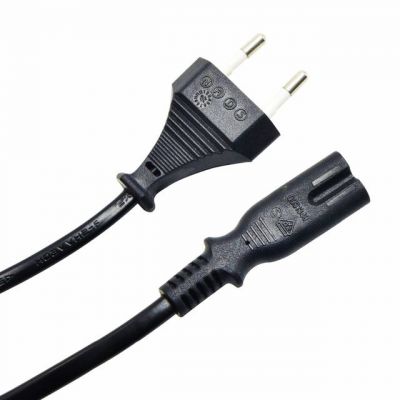 POWERTECH Καλώδιο τροφοδοσίας Euro VDE 2x0.5mm², PVC, copper, 1.5m | ΕΠΙΤΟΙΧΙΟΙ ΦΟΡΤΙΣΤΕΣ USB & ΚΑΛΩΔΙΑ ΦΟΡΤΙΣΗΣ στο smart-tech.gr