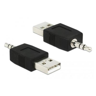 DELOCK Αντάπτορας USB 2.0 σε Stereo Jack 3.5mm 66069, μαύρο | ΕΠΙΤΟΙΧΙΟΙ ΦΟΡΤΙΣΤΕΣ USB & ΚΑΛΩΔΙΑ ΦΟΡΤΙΣΗΣ στο smart-tech.gr