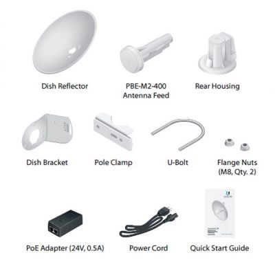 UBIQUITI Access point PBE-M2-400, outdoor, 2.4GHz, 2x18dBi, AirMAX | Access Points - WiFi Extenders στο smart-tech.gr