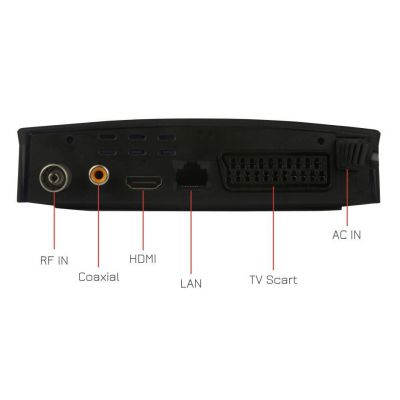 POWERTECH ψηφιακός δέκτης PT-779, MPEG4, DVB-T2, H.265, RJ45 | Ψηφιακοί Δέκτες στο smart-tech.gr