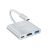 Hub Hoco HB14 Easy use USB-C με 3 Θύρες USB 3.0, USB-C PD, HDMI Ασημί | ΣΤΑΘΜΟΙ ΣΥΝΔΕΣΗΣ (USB HUB - BLUETOOTH) στο smart-tech.gr