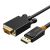 CABLETIME καλώδιο Displayport σε VGA AV585, 1080p, 3m, μαύρο | Λοιπά Καλώδια, Adaptors & Μετατροπείς στο smart-tech.gr