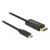 DELOCK καλώδιο USB-C σε DisplayPort 85256, DP Alt Mode, 4K, 2m, μαύρο | Καλώδια USB-C (Type-C) στο smart-tech.gr