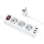 Πολύπριζο Hoco NS2 με 3 χ Σούκο 4000W + 3 x USB-A Εξόδους 12W 5V/2.4A  με Διακόπτη On/Off Καλώδιο 1.8m Λευκό | ΗΛΕΚΤΡΟΛΟΓΙΚΟΣ ΕΞΟΠΛΙΣΜΟΣ στο smart-tech.gr
