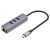 Αντάπτορας Hoco HB34 3 x USB-C σε USB 3.0 και RJ45  με Λειτουργία Μεταφοράς Δεδομένων 1000Mbps Γκρι | ΚΑΛΩΔΙΑ & ADAPTORS στο smart-tech.gr
