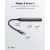 GOOBAY USB hub 74459, 4x θυρών, USB 3.2, 5Gbps, USB-C σύνδεση, γκρι | CARD READERS στο smart-tech.gr