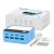 RELIFE σταθμός φόρτισης Q2, 4x USB-C & 4x USB, 120W, GaN, μπλε | ΦΟΡΤΙΣΤΕΣ / ΤΡΟΦΟΔΟΤΙΚΑ USB στο smart-tech.gr