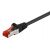 GOOBAY καλώδιο δικτύου 68693, CAT 6 S/FTP, copper, 250MHz, 1m, μαύρο | Καλώδια δικτύου στο smart-tech.gr