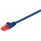 GOOBAY καλώδιο U/UTP CAT6 95247, CCA AWG 24/7, 0.25m, μπλε | Καλώδια δικτύου στο smart-tech.gr