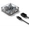 ORICO USB 3.0 Hub MH4U-U3, 4x USB3.0, 5Gbps, διάφανο | CARD READERS στο smart-tech.gr