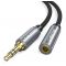 CABLETIME καλώδιο AUX Stereo 3.5mm AV311, M-F, 1.8, μαύρο | Λοιπά Καλώδια, Adaptors & Μετατροπείς στο smart-tech.gr