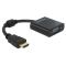 DELOCK αντάπτορας HDMI σε VGA 65512, 1080p, μαύρος | Λοιπά Καλώδια, Adaptors & Μετατροπείς στο smart-tech.gr