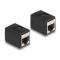 DELOCK αντάπτορας RJ45 θηλυκός 87796, Cat.6a, 8P/8C, μαύρος | Καλώδια δικτύου στο smart-tech.gr