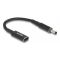 DELOCK καλώδιο τροφοδοσίας 60036, USB-C σε Dell 4.5x3.0mm, 15cm, μαύρο | ΤΡΟΦΟΔΟΤΙΚΑ & ΦΟΡΤΙΣΤΕΣ ΓΙΑ LAPTOP στο smart-tech.gr
