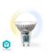 Nedis SmartLife LED Spot GU10 4.9 W Warm to Cool White (WIFILRW10GU10) (NEDWIFILRW10GU10) | Έξυπνος Φωτισμός στο smart-tech.gr