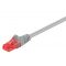 GOOBAY καλώδιο δικτύου 68434, CAT 6 U/UTP, CCA, 0.5m, γκρι | Καλώδια δικτύου στο smart-tech.gr