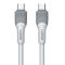 LDNIO καλώδιο USB-C σε USB-C LC601C, 100W PD, 1m, γκρι | Καλώδια USB-C (Type-C) στο smart-tech.gr