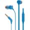 Hands Free JBL Tune 160 In-ear 3.5mm 9mm Dynamic Driver Pure Bass Sound με Μικρόφωνο JBLT160BLU Μπλε | Ακουστικά με μικρόφωνο (Handsfree) στο smart-tech.gr