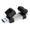 SILICON POWER USB Flash Drive C51, USB/USB-C, 64GB, 120MBps, ασημί | USB FLASH DRIVES - STICKS στο smart-tech.gr