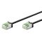 GOOBAY καλώδιο δικτύου 74352, CAT 8.1 U/FTP, slim, copper, 40Gbps, 0.50m, μαύρο | Καλώδια δικτύου στο smart-tech.gr