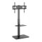 BRATECK βάση δαπέδου FS32-46 για τηλεόραση 37-75" έως 40kg, με ράφι | Επιδαπέδιες βάσεις τηλεόρασης στο smart-tech.gr