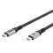 GOOBAY καλώδιο USB-C 74776, USB4, 240W, 80Gbps, 16K/60Hz, 1.5m, μαύρο | Καλώδια USB-C (Type-C) στο smart-tech.gr