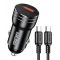 KAKUSIGA φορτιστής αυτοκινήτου KSC-1714 με καλώδιο USB-C, USB/USB-C, 60W, μαύρος | ΦΟΡΤΙΣΤΕΣ / ΤΡΟΦΟΔΟΤΙΚΑ USB στο smart-tech.gr